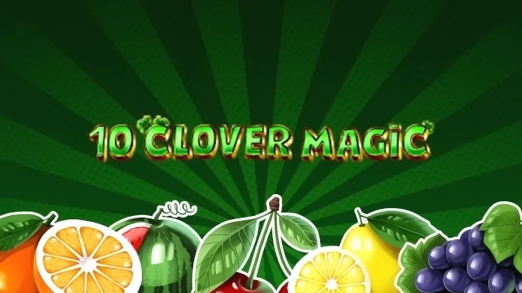 Interface do jogo 10 Clover Magic com tema irlandês