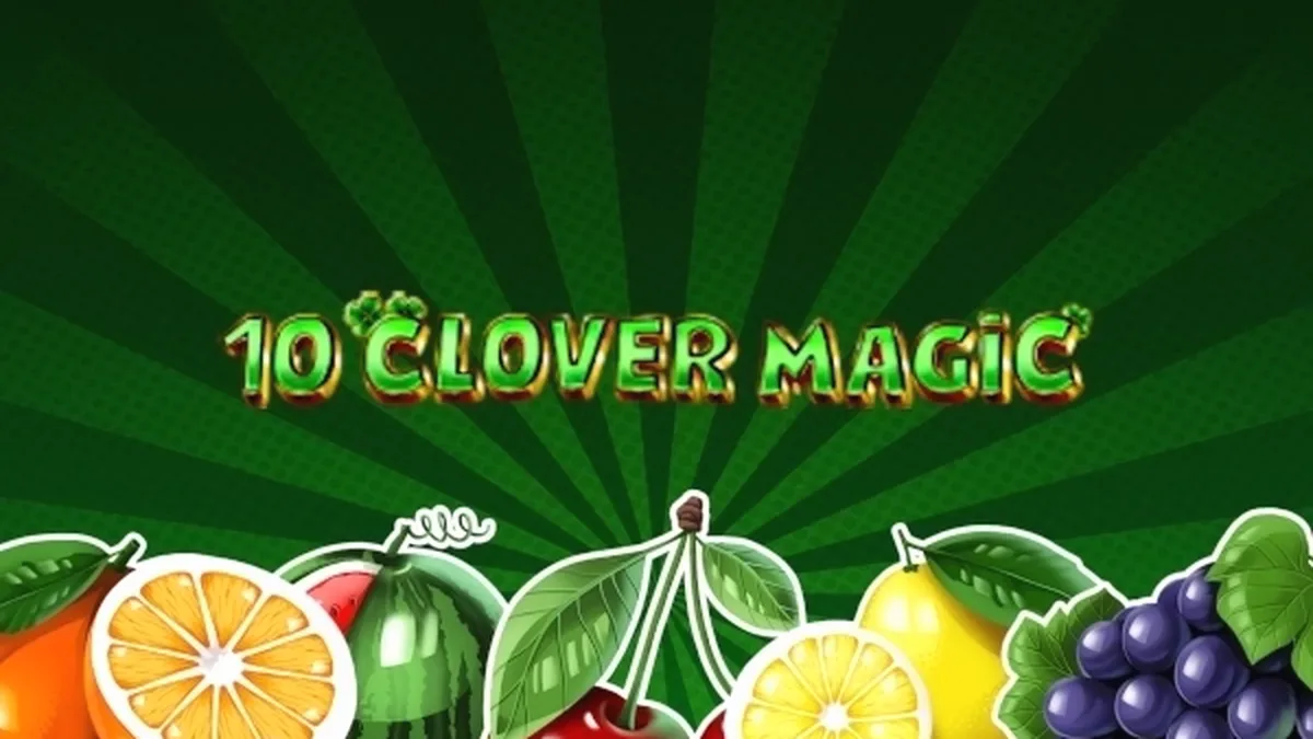 Interface do jogo 10 Clover Magic com tema irlandês