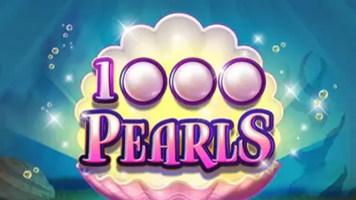 Interface do jogo de caça-níqueis 1000 Pearls com tema subaquático
