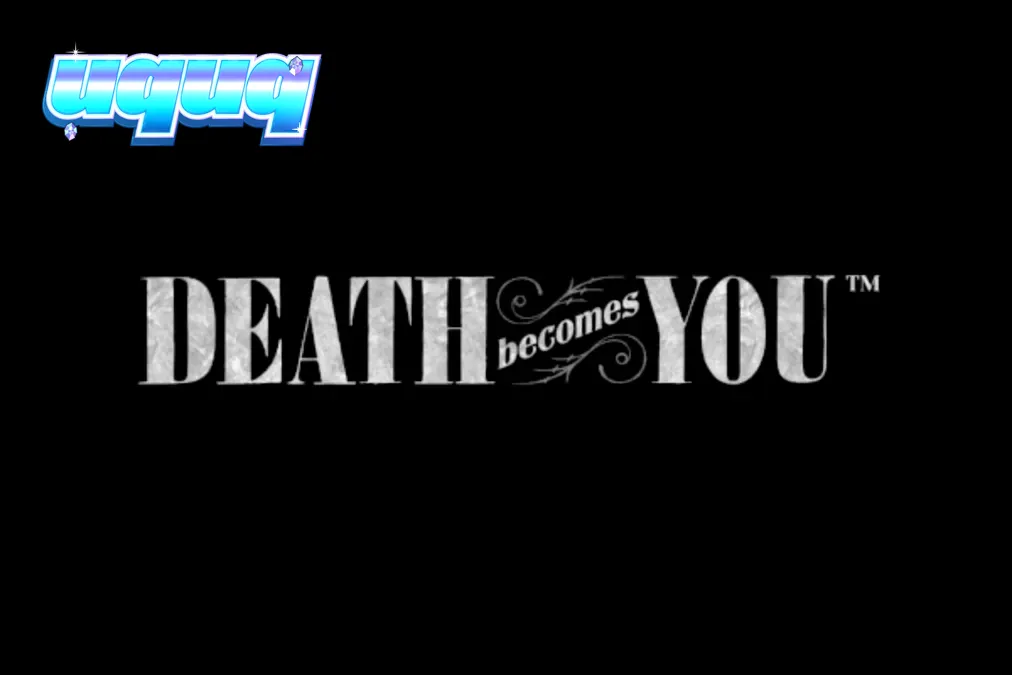 Interface sombria e gótica do slot Death Becomes You com elementos de neon.